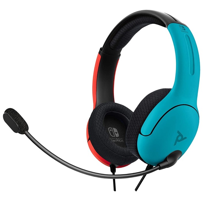 PDP LVL 40 Nintendo Switch Vezetékes Sztereó Fekete-piros Gamer headset