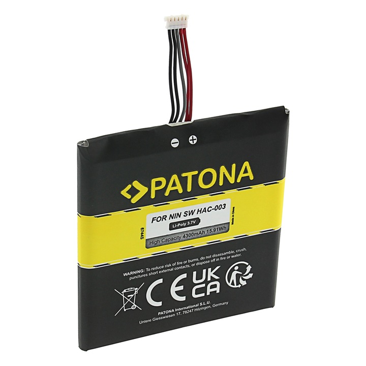 Patona akkumulátor, Nintendo Switch konzolhoz, HAC-003 P/NHAC-003 HAC-A-BPHAT-C0 HAC-S-JP