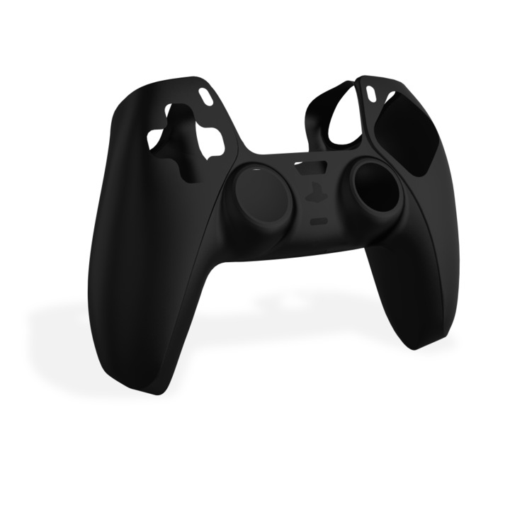 QWare Gaming Silicone Sleeve, Kontroller boritás, PlayStation 5, DualSense, Vízálló, Szilikon, Fekete