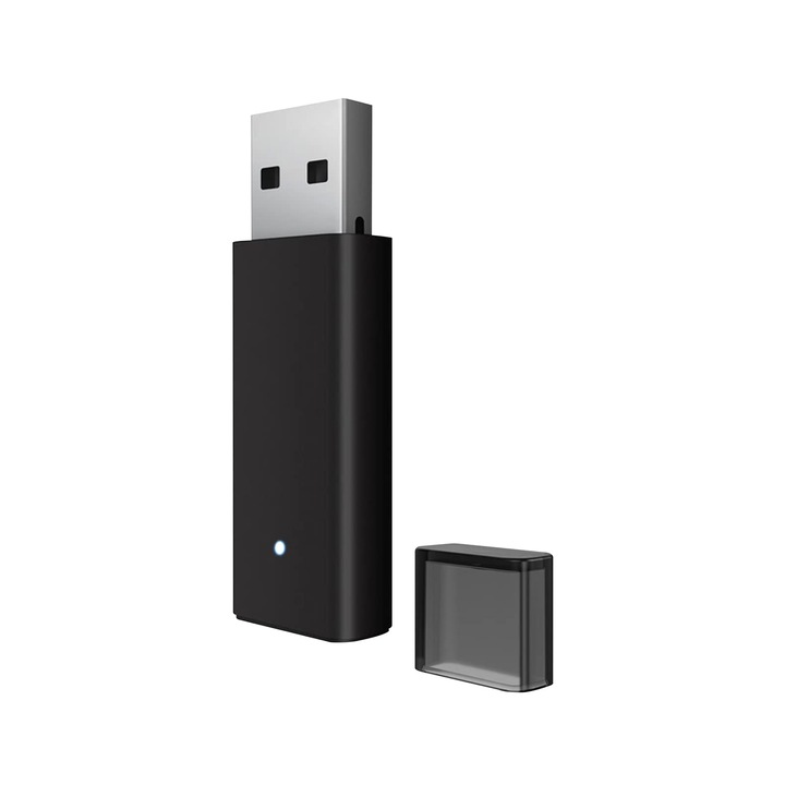 Vezeték nélküli adapter Xbox One kontrollerhez, PC-vel kompatibilis, fekete