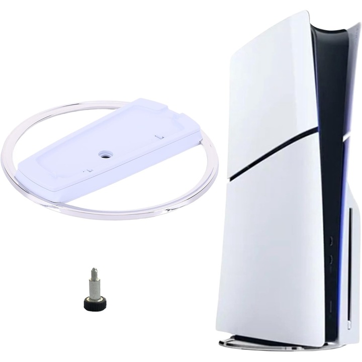 Fehér függőleges állvány PS5 PRO / PS5 Slim / PS5 Digital Console Edition, PlayStation játékállványhoz